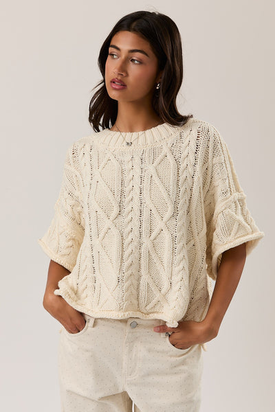 Don't Cut The Cable Sweater