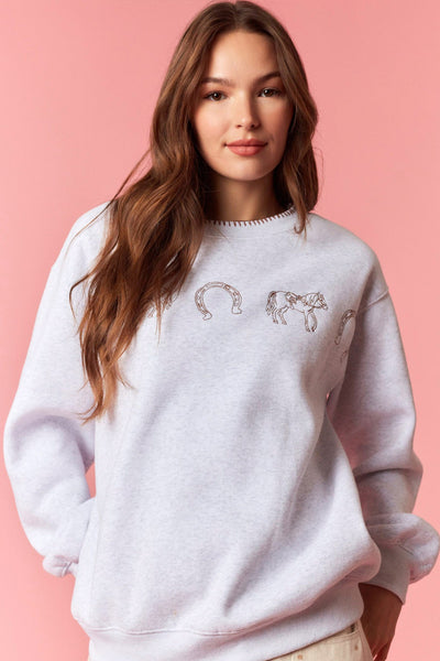 Hey Cowgirl Crewneck
