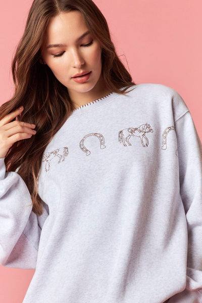 Hey Cowgirl Crewneck