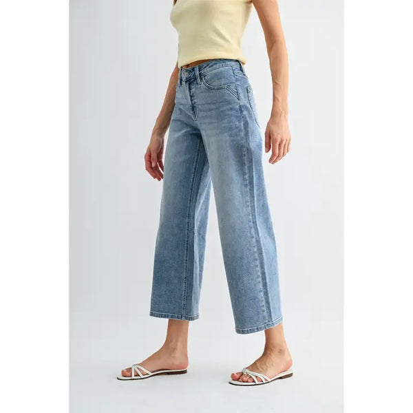 Mica MR Wide Leg Crop Jean