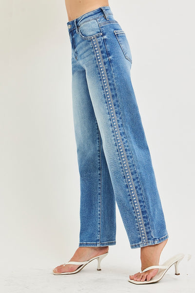 Risen HR Embroided Barrel Jean