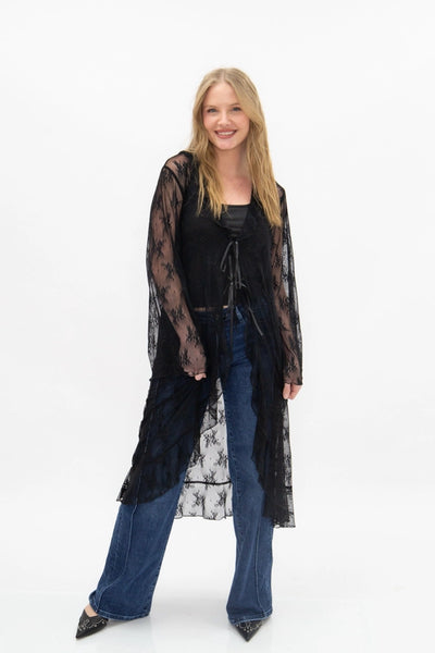 Long Lace Kimono