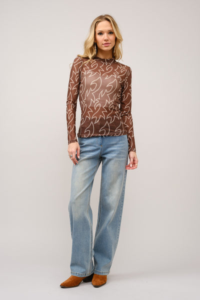 Boot Stitch Mesh Top