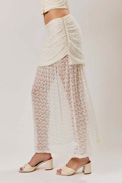 Lace Kiss MIDI Skirt