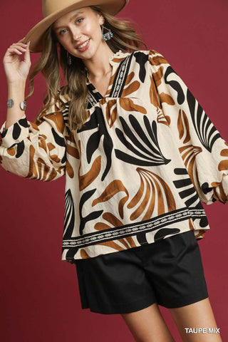 Fall Leaves Vibe Top