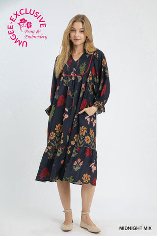 Autumn Wildflowers Dress
