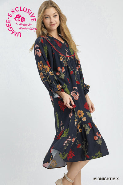 Autumn Wildflowers Dress