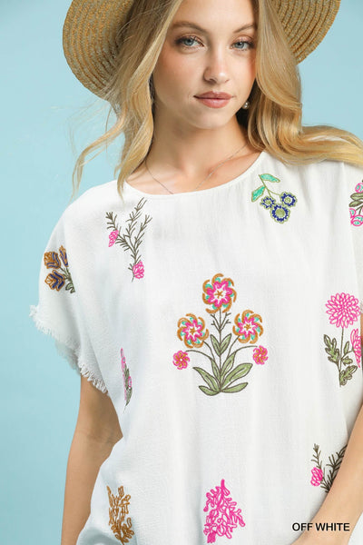 Linen Bloom Top