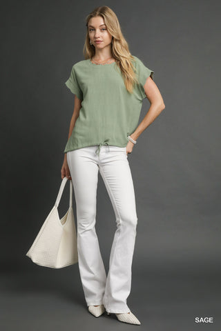 Scalloped Detail Top