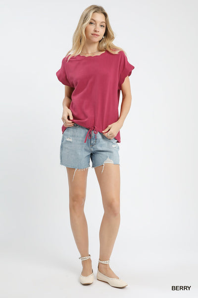 Scalloped Detail Top