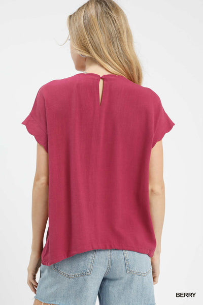 Scalloped Detail Top