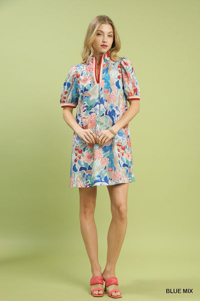 Floral Watercolor Dress