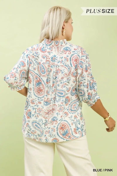 Summer Paisley Top