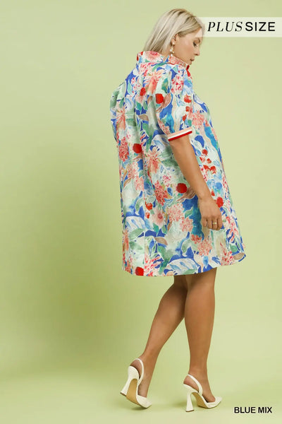 Floral Watercolor Dress