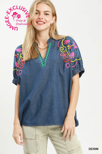 Denim Weakness Top
