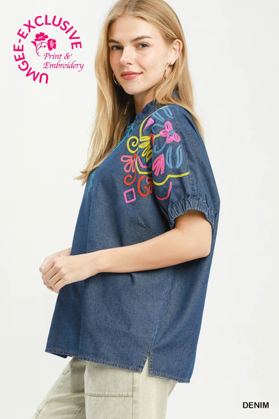 Denim Weakness Top