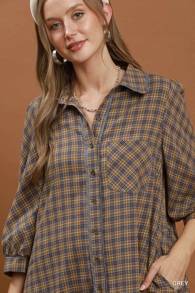 New Twist On Plaid Dress