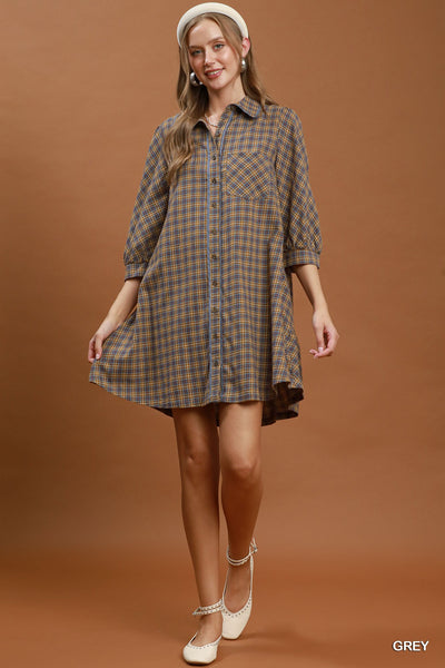 New Twist On Plaid Dress