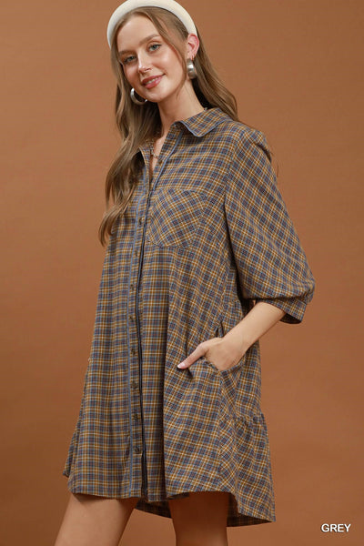 New Twist On Plaid Dress