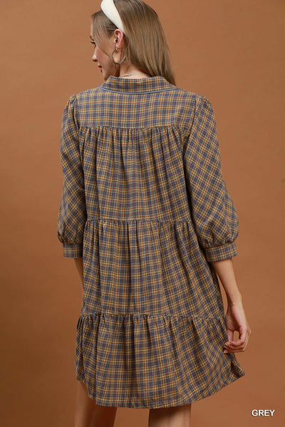 New Twist On Plaid Dress