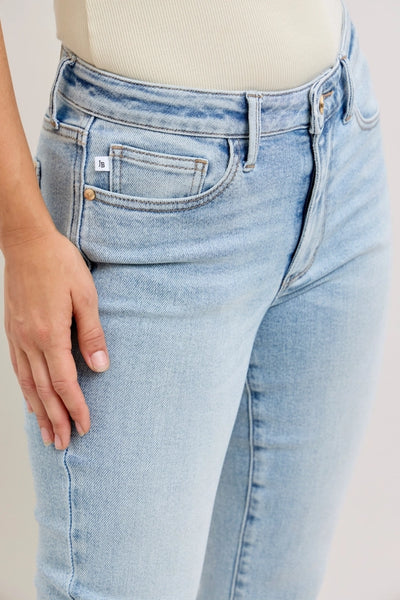 Judy Blue MR Kick Flare W/ Raw Hem