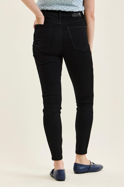 Judy Blue HW TC Sienna Skinny Blk Jean