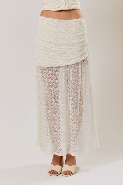 Lace Kiss MIDI Skirt