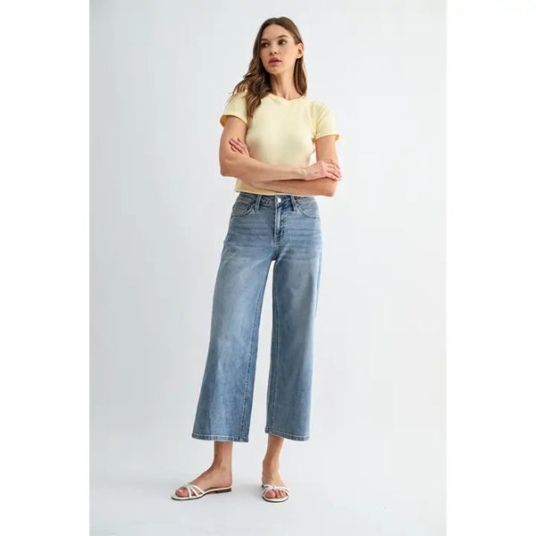 Mica MR Wide Leg Crop Jean