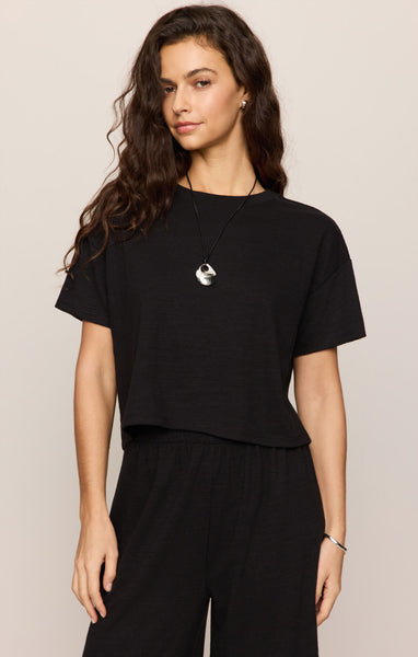 Z Supply Sway Textured Cropped Tee