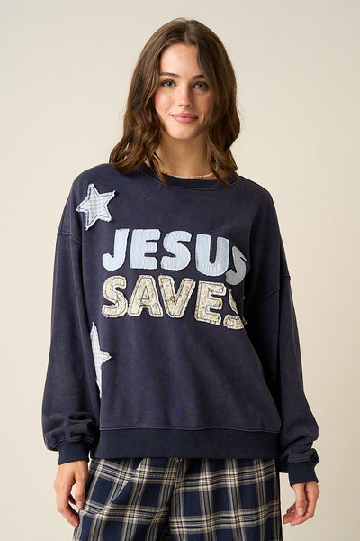 JESUS SAVES Sweatshirt