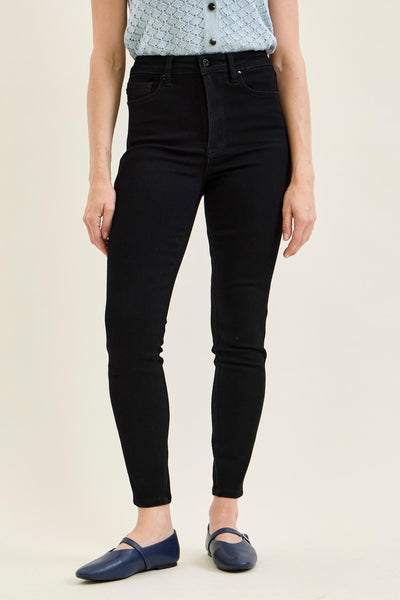 Judy Blue HW TC Sienna Skinny Blk Jean