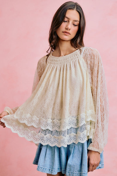 Fall in Love with Lace Top