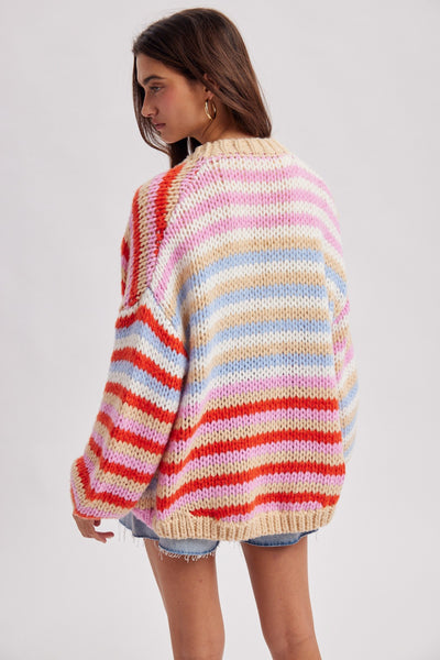 Candy Stripe Cardigan