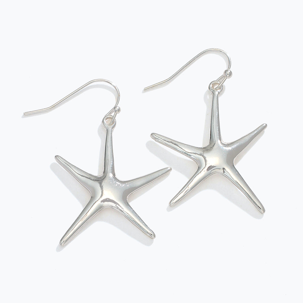 Earrings-Silver Starfish
