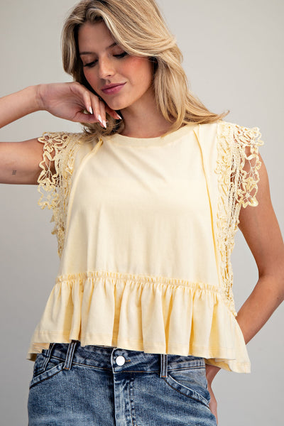 Flirting With Lace Top
