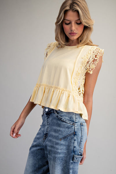 Flirting With Lace Top