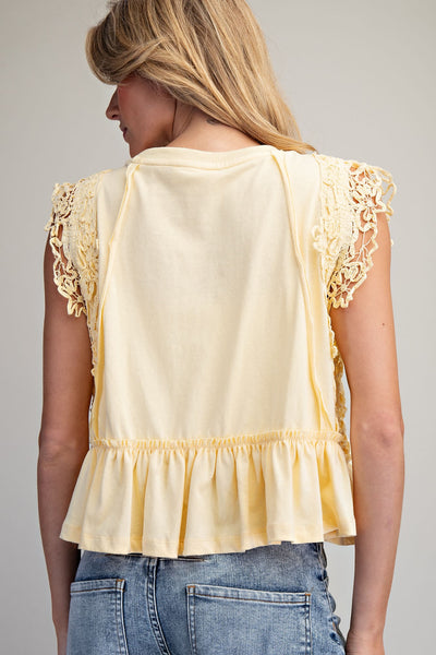 Flirting With Lace Top