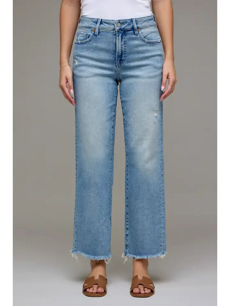 Hidden Medium Light MR Cropped Classic Straight Jean