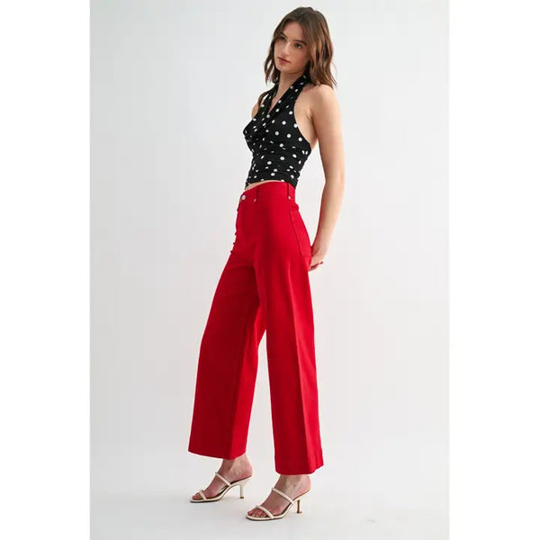 Mica HW Wide Leg Ankle Jean