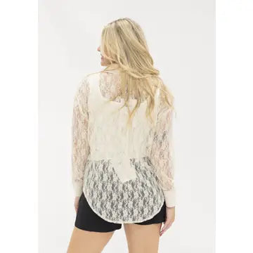 Filtering Light Lace Top