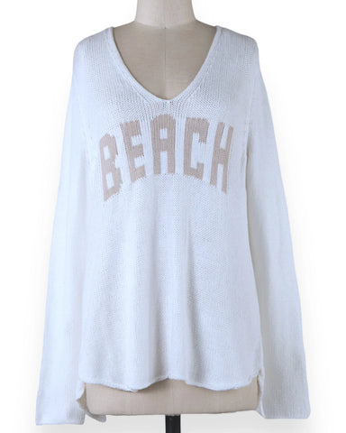 Beach White Sweater