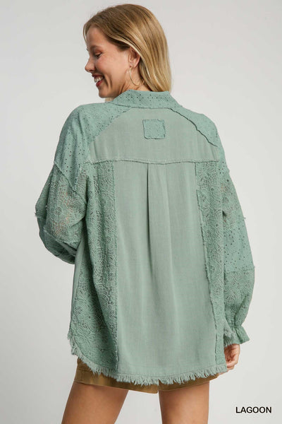 No Excuses Button Down Shirt Jacket