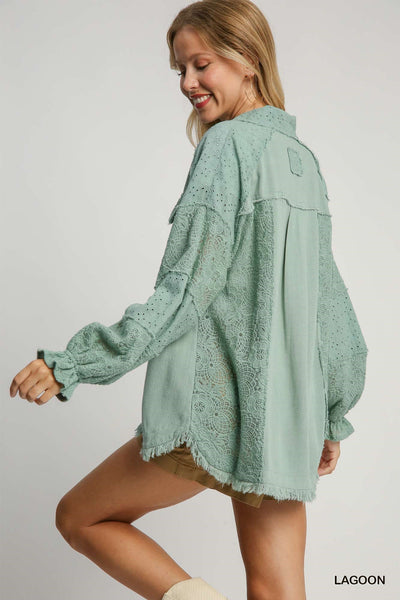 No Excuses Button Down Shirt Jacket