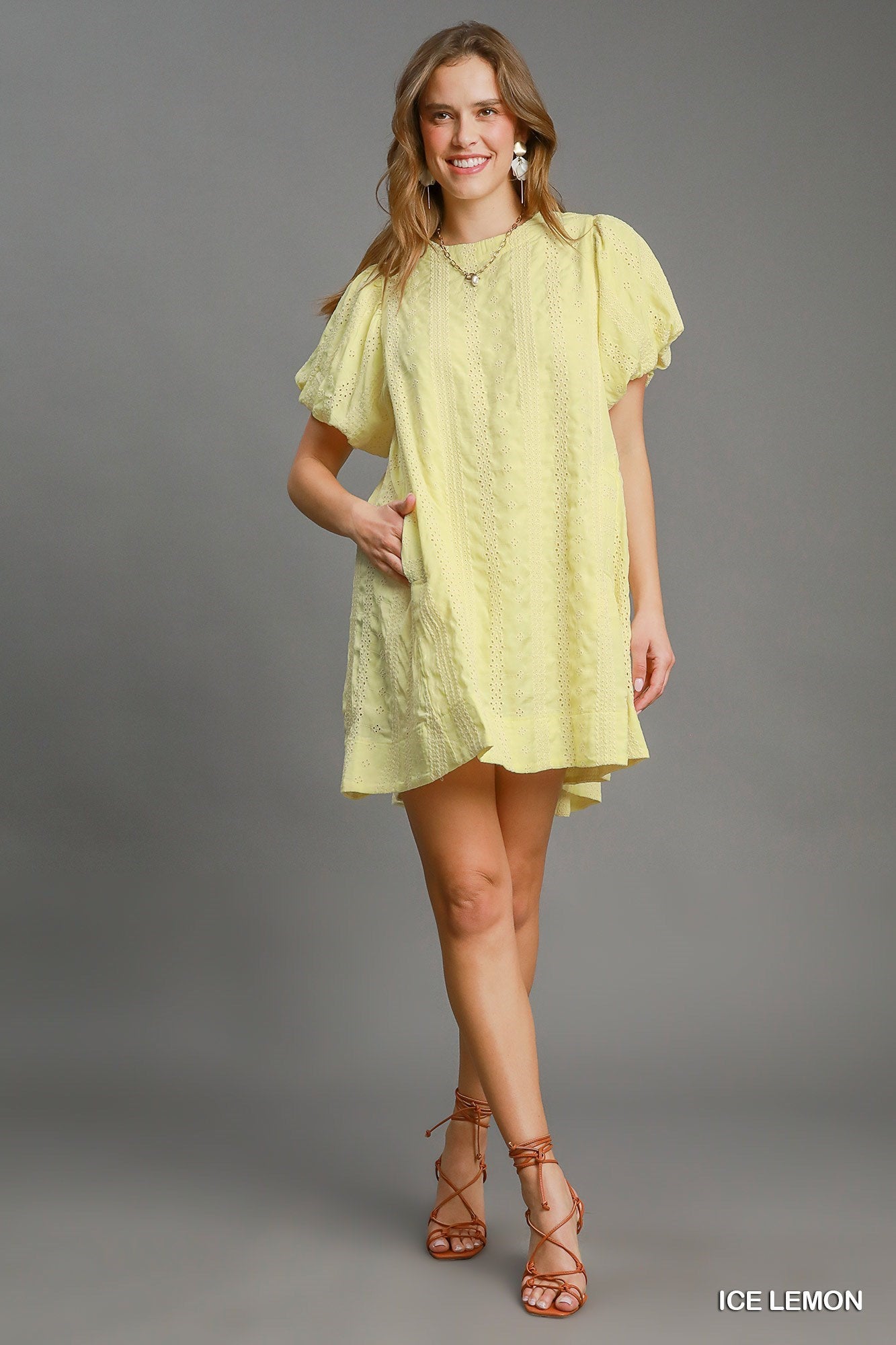 It's The Eyelet Detail Dress