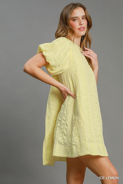 It's The Eyelet Detail Dress