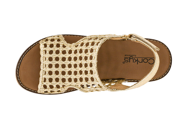 Corkys Carley Gold Woven 2