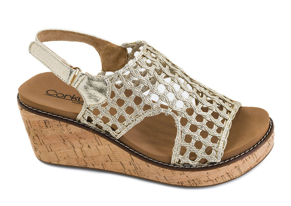 Corkys Carley Gold Woven 2