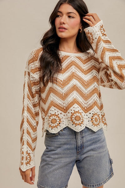 Chevron Stripe Sweater