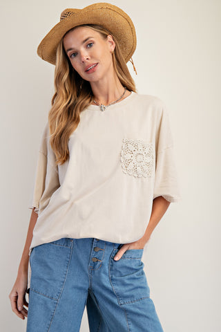Crochet Pocket Tee