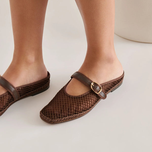 Dolce Vita Milie Chocolate Woven Flats